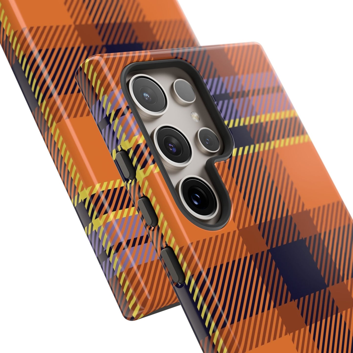 Orange Sickle Plaid Phone Case for Samsung