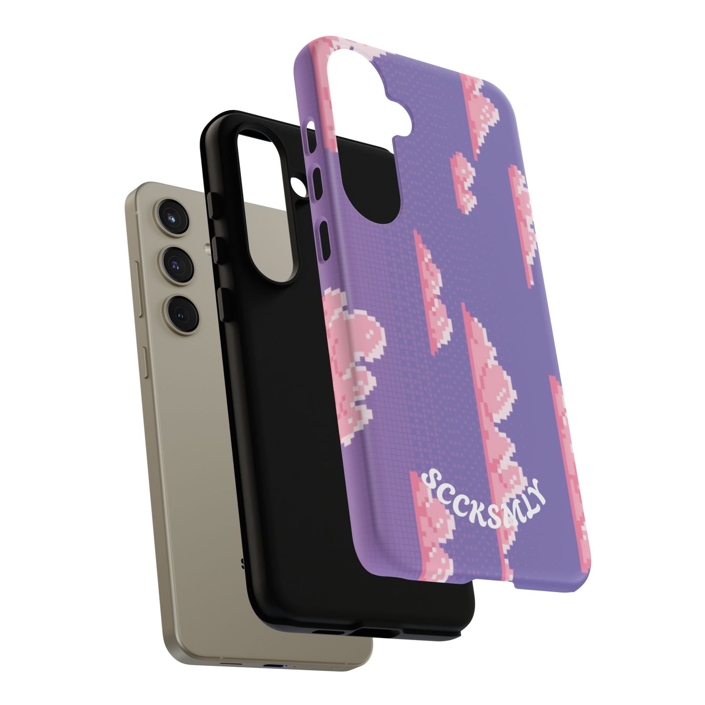 Purple Cotton Candy Sky Tough Phone Case for Samsung
