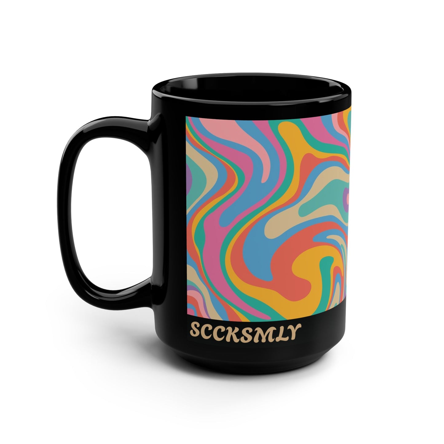 Mug Shobert Swirl 15oz — Black