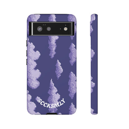 Lilac Pixel Cloud Tough Phone Case for Google Pixel