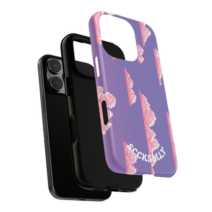 Purple Cotton Candy Sky Tough Phone Case for Apple