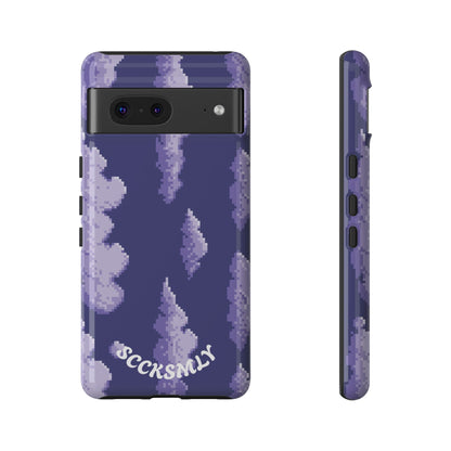 Lilac Pixel Cloud Tough Phone Case for Google Pixel