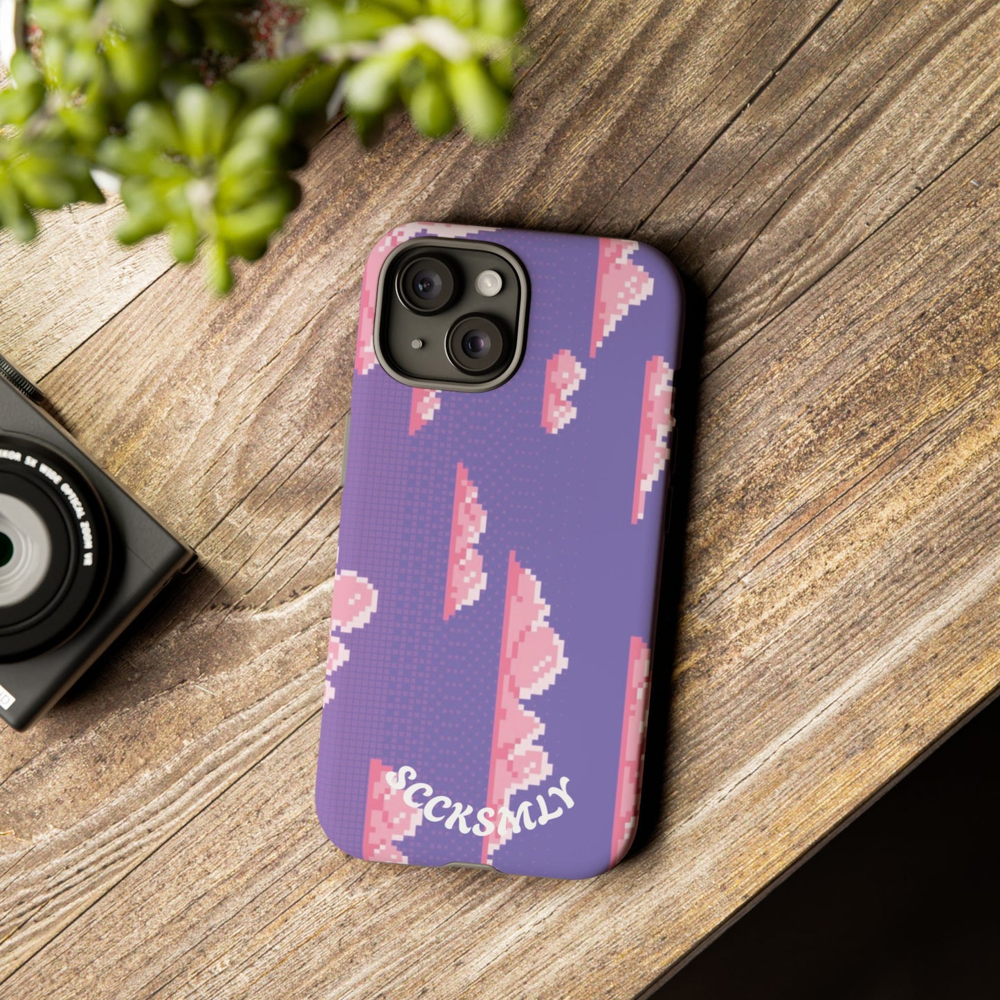 Purple Cotton Candy Sky Tough Phone Case for Apple