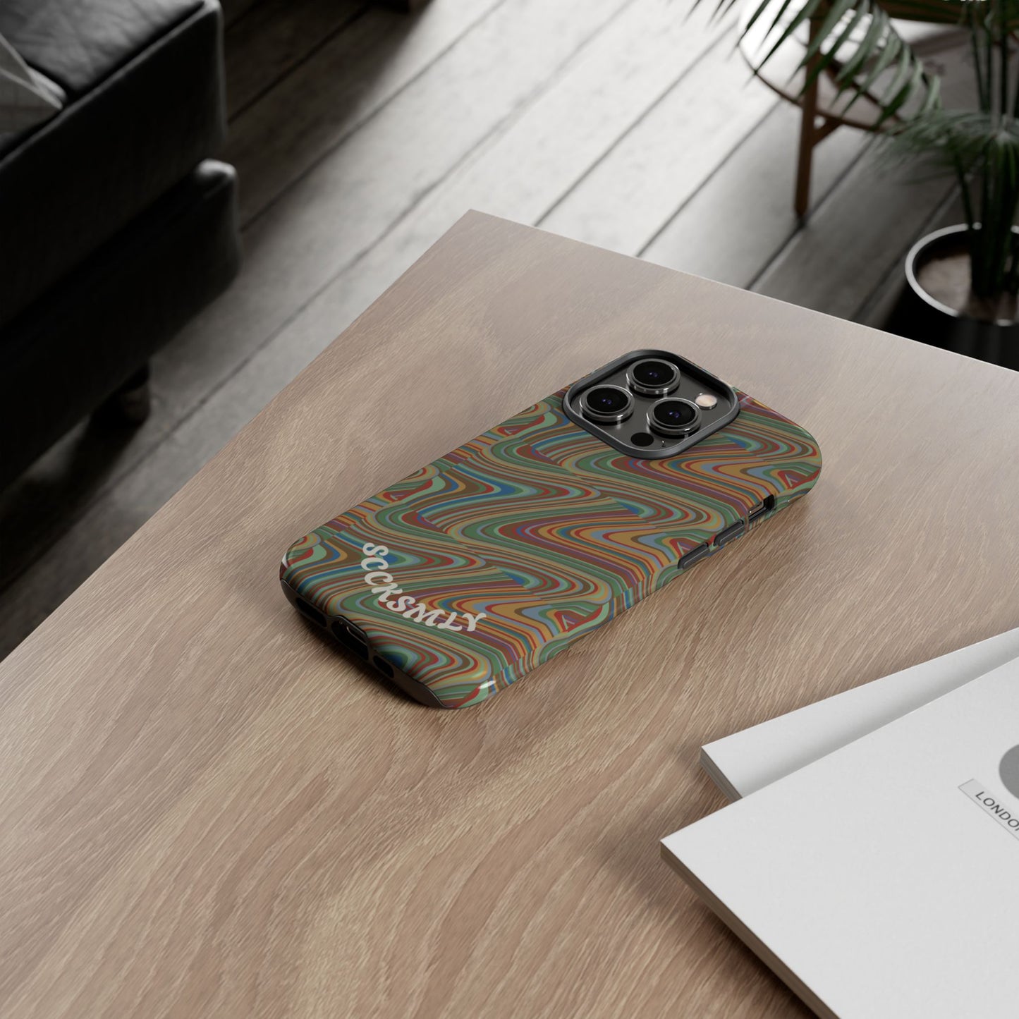 Earthly Waves Tough Phone Case for Apple