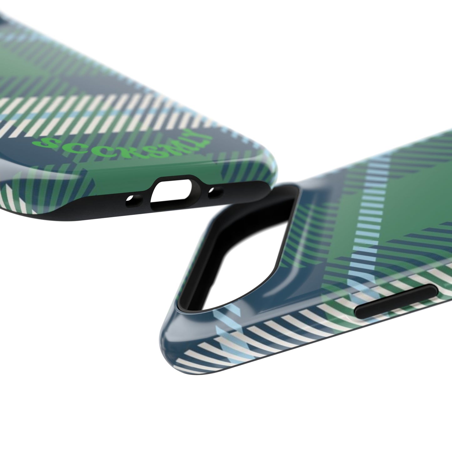 Earth and Sky Plaid Phone Case for Apple