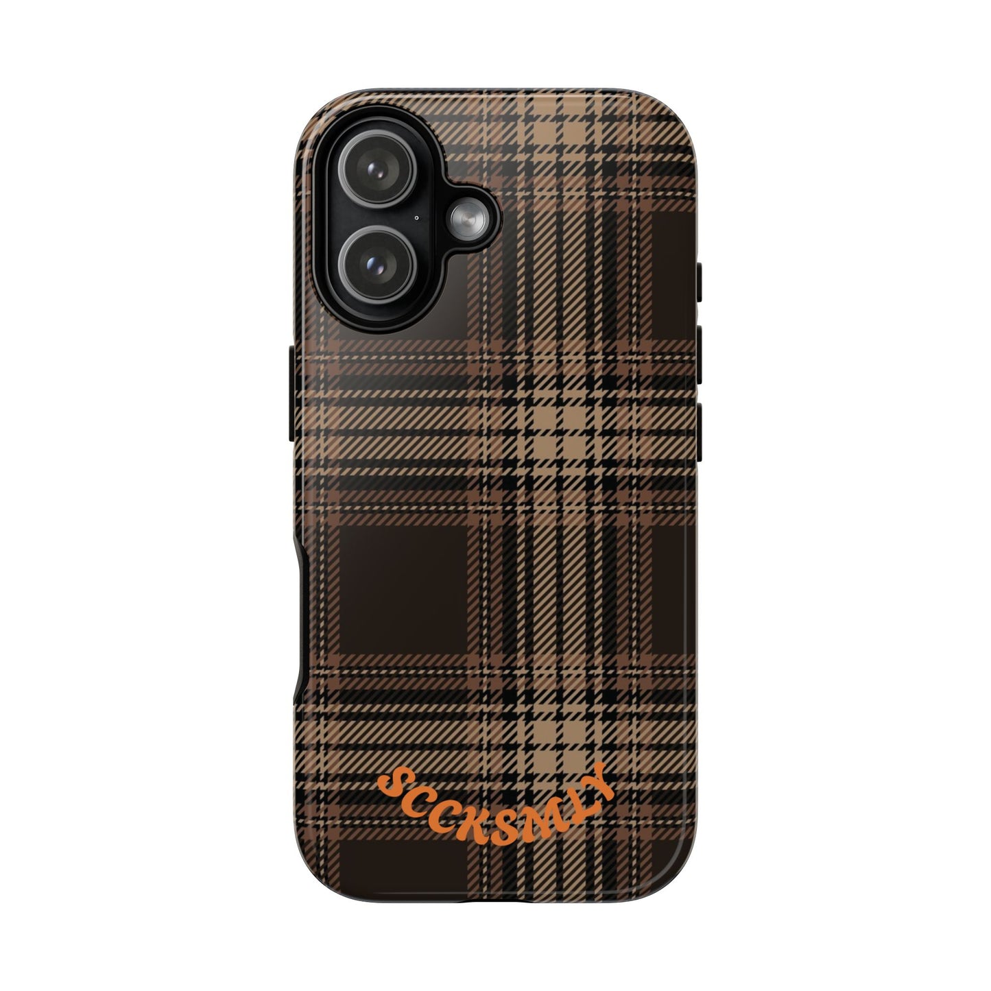Brown Bread Plaid Tough Phone Case for Apple