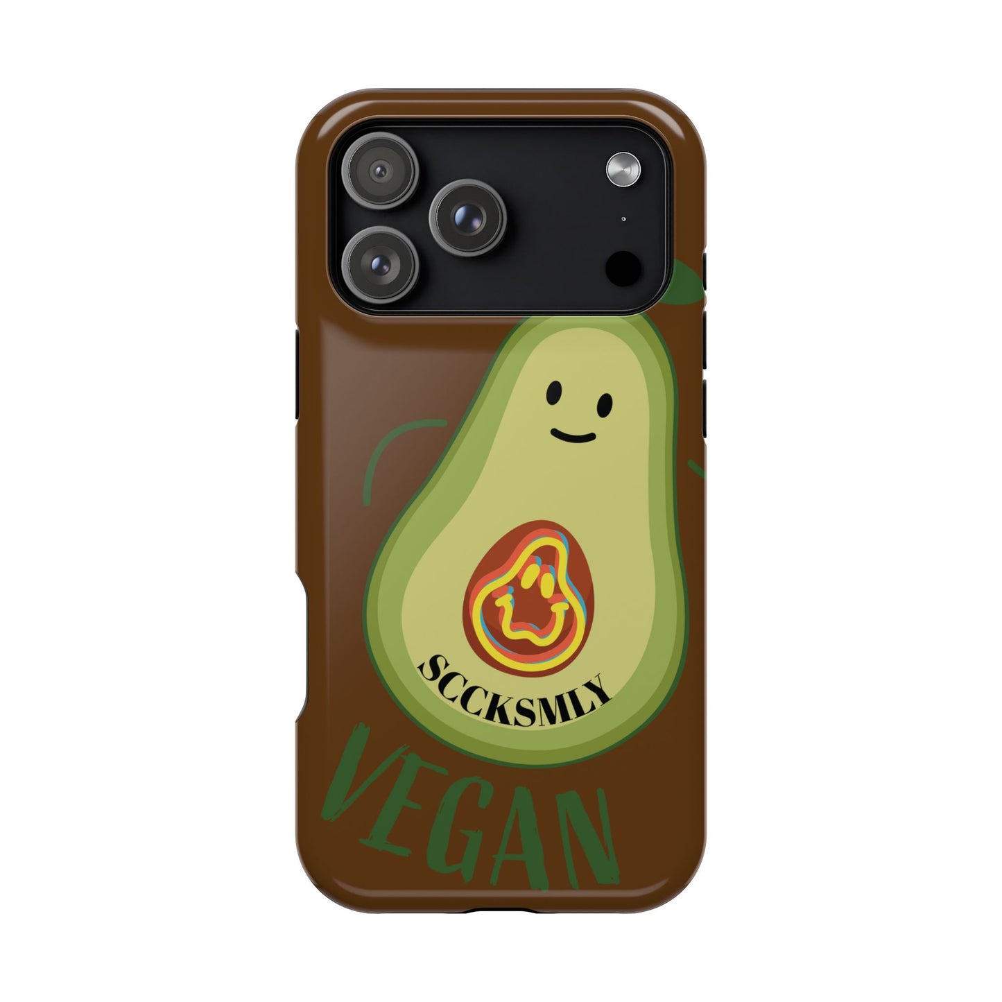 Playful Vegan Avocado Tough Phone Case Apple
