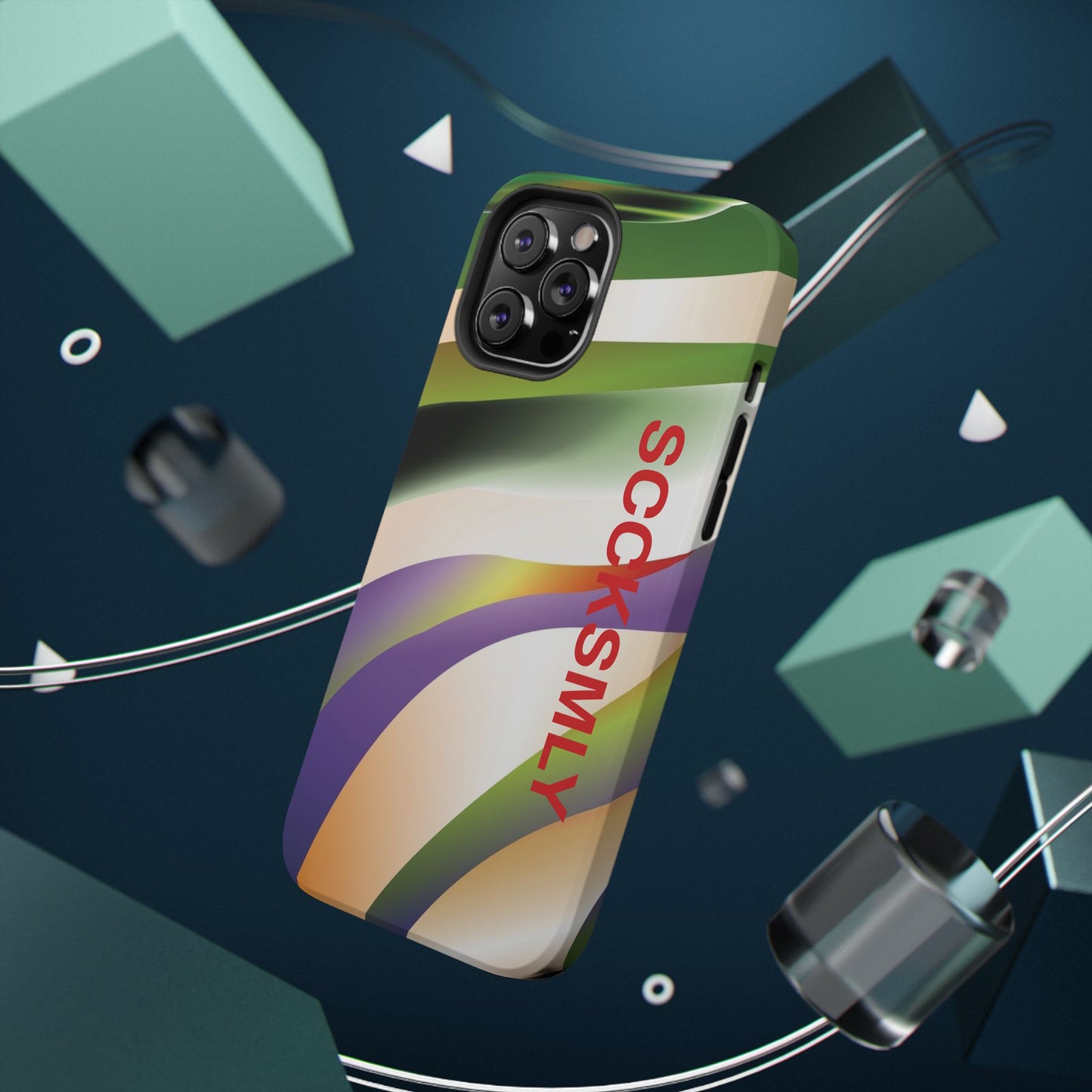 Green Waves Phone Case for "IOS or Apple"