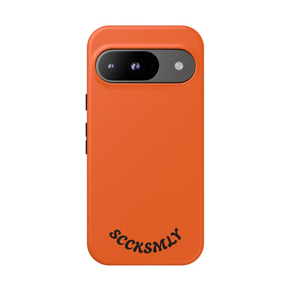 SOLID Tangerine Tough Case for Google Pixel