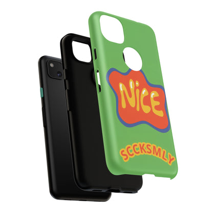 Green "NICE" Tough Phone Case for Google Pixel