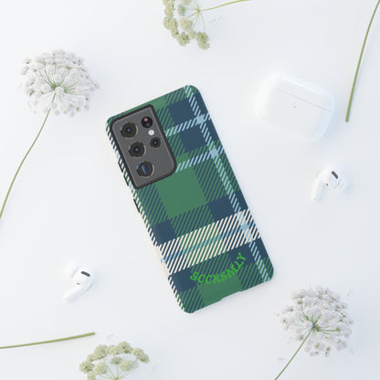 Earth and Sky Plaid Tough Phone Case for Samsung