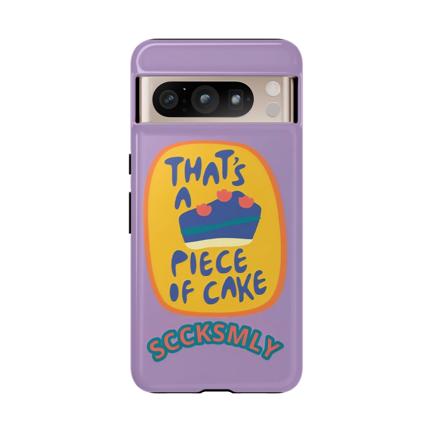 Light Purple "THAT'S A PIECE OF CAKE" Tough Phone Case for Google Pixel