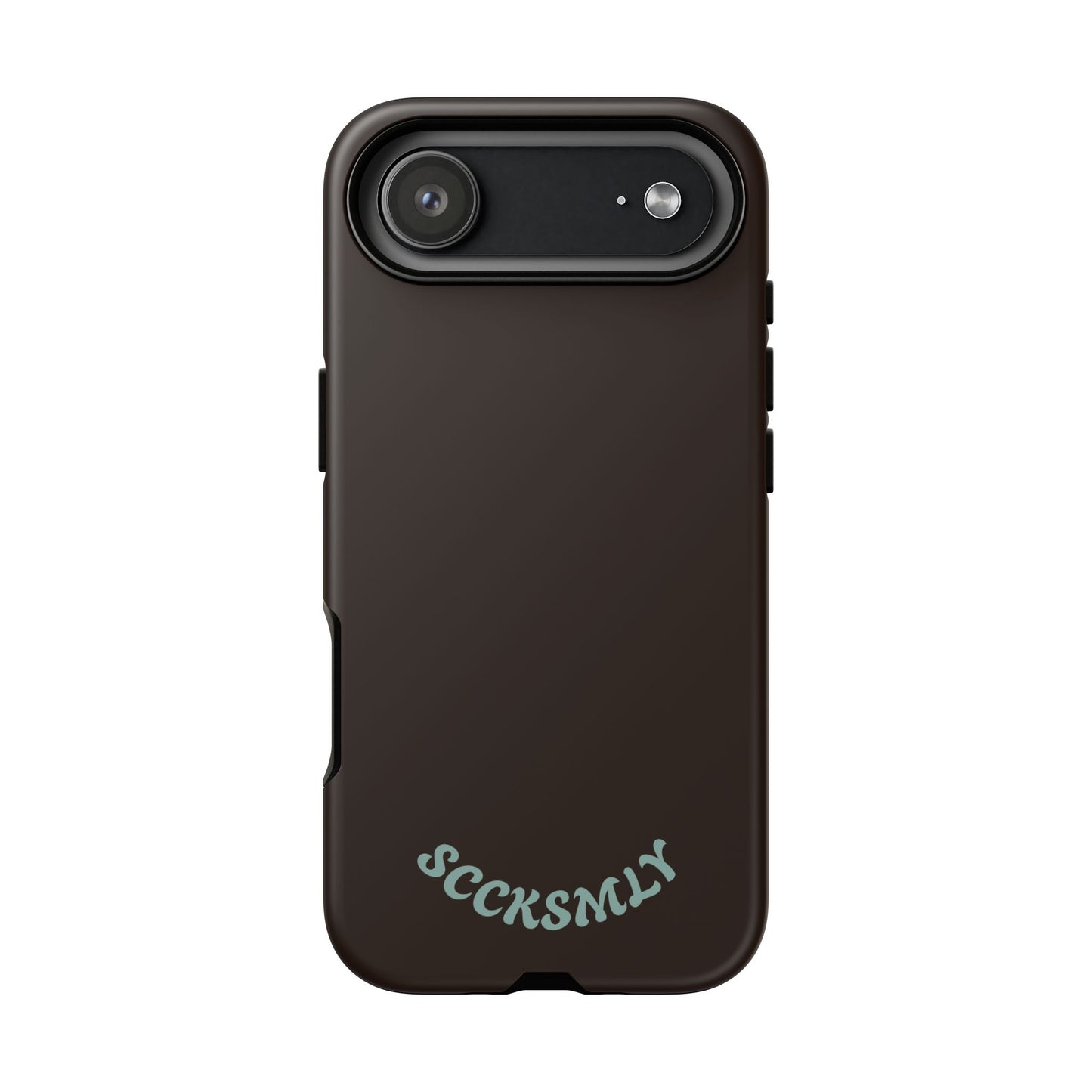 SOLID Espresso Mint Tough Phone Case for Apple