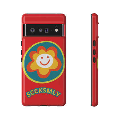Red "SUNSHINE SMILE" Tough Phone Case for Google Pixel