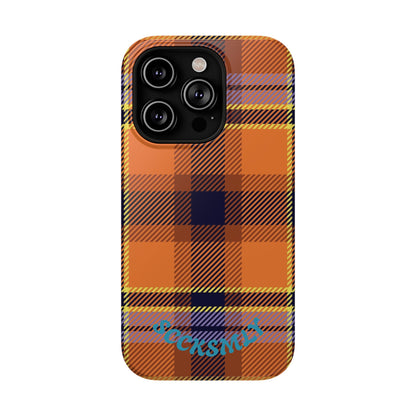 Orange Sickle Plaid  Phone Case for Apple