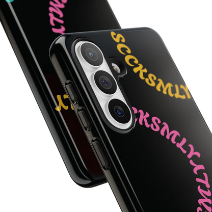 Y2K Wavy Script Tough Case for Samsung