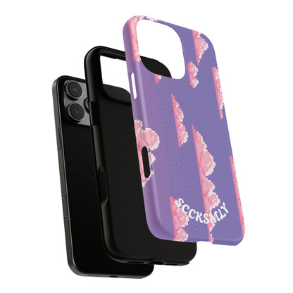 Purple Cotton Candy Sky Tough Phone Case for Apple