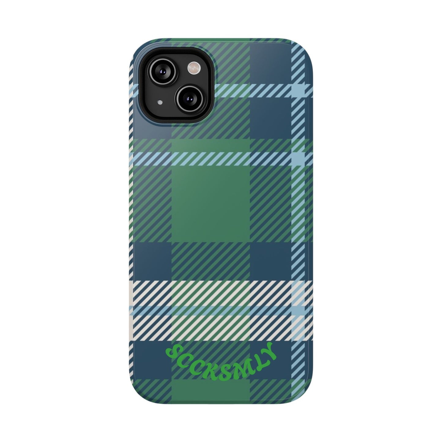 Earth and Sky Plaid Phone Case for Apple