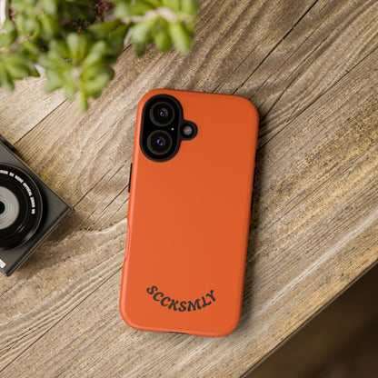 SOLID Tangerine Tough Case for Apple