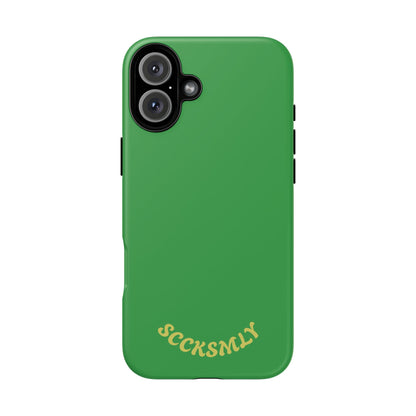 SOLID Green Grin Tough Case for Apple