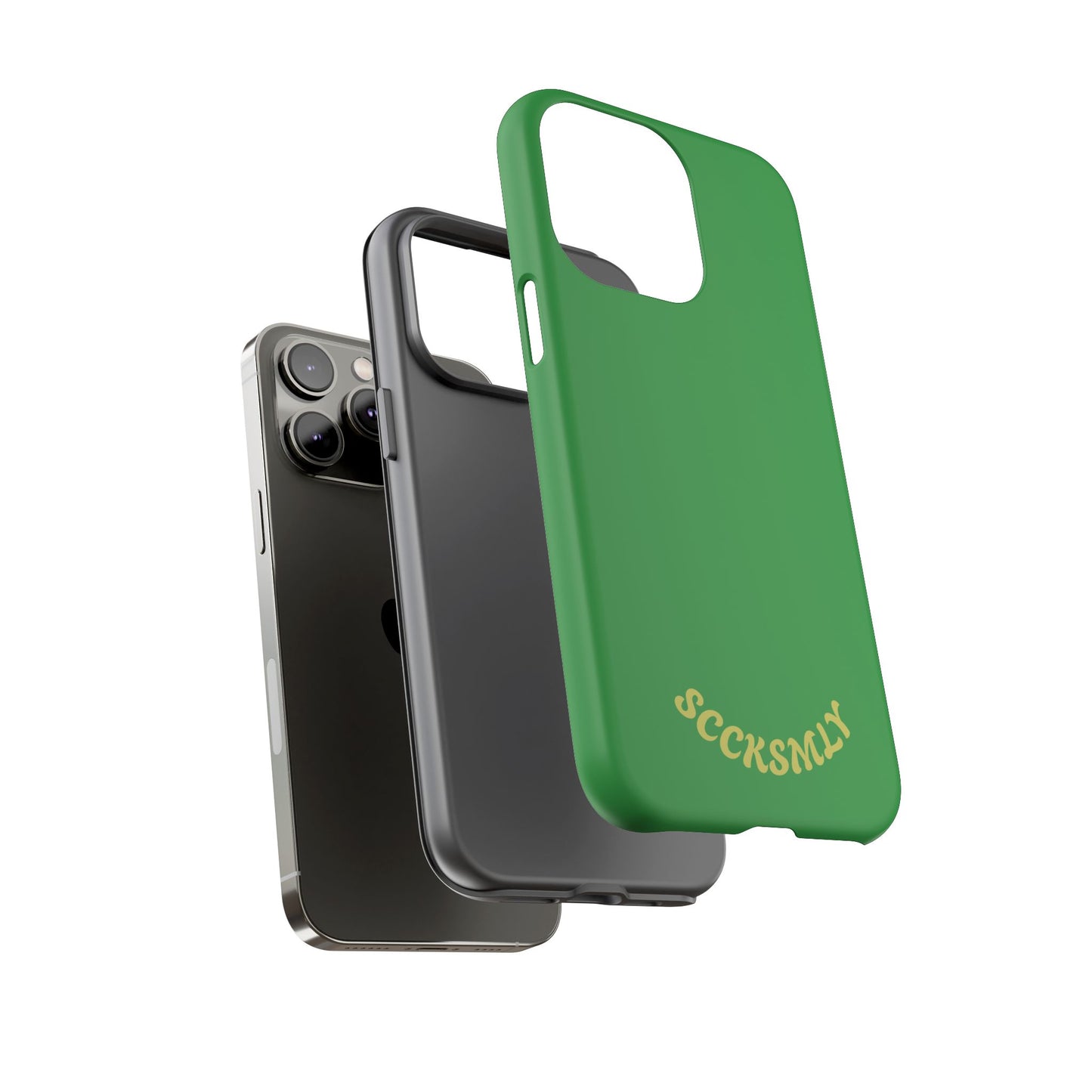 SOLID Green Grin Tough Case for Apple