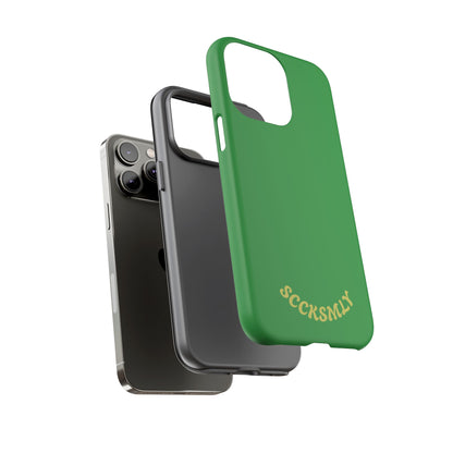SOLID Green Grin Tough Case for Apple