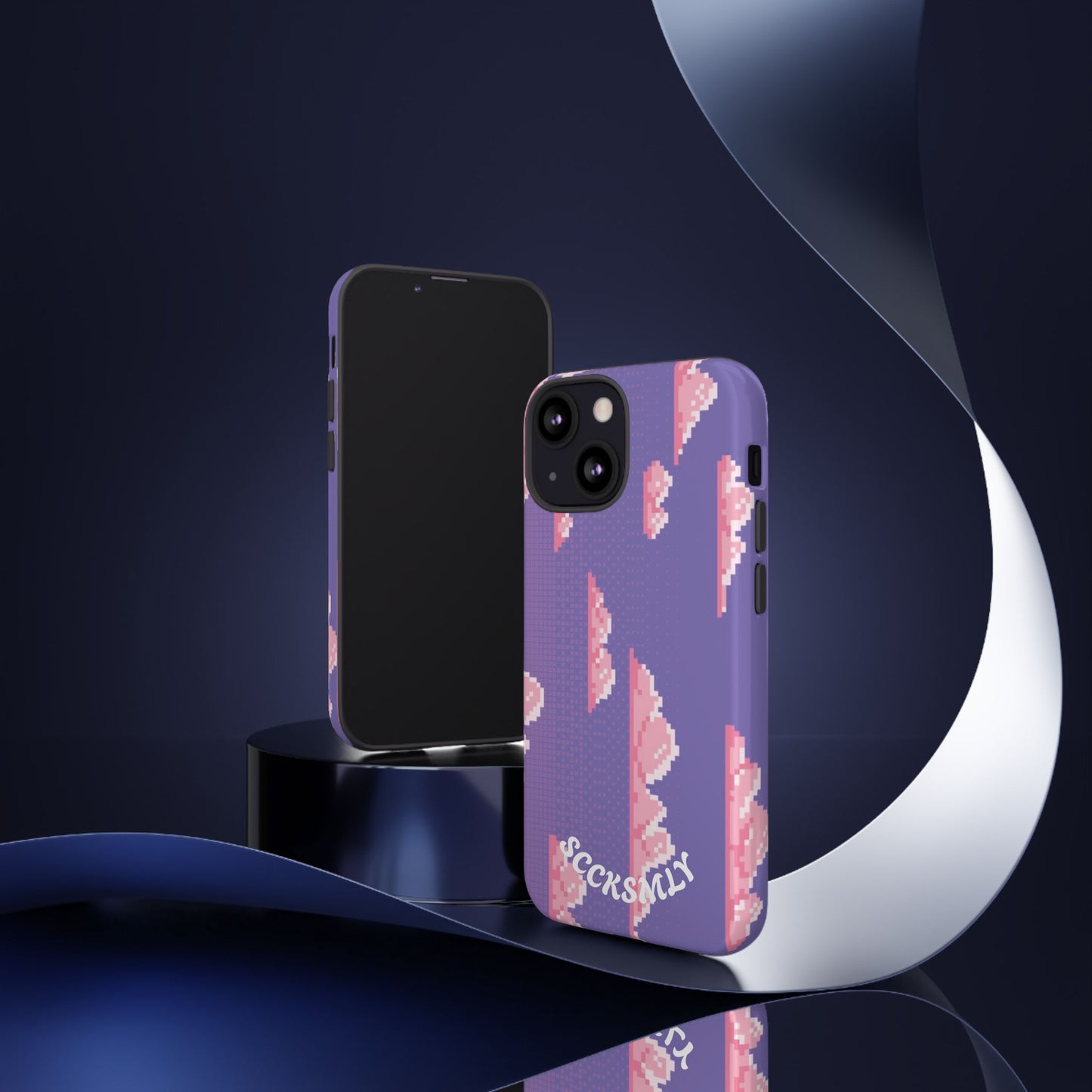 Purple Cotton Candy Sky Tough Phone Case for Apple