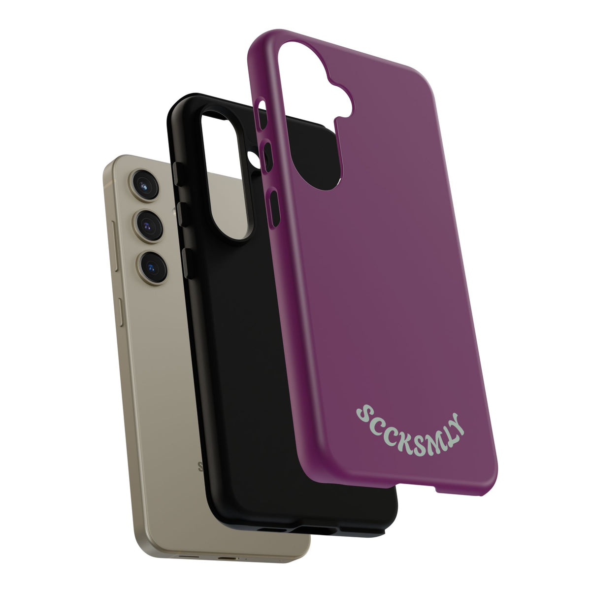 SOLID Amethyst Matte Tough Phone Case for Samsung