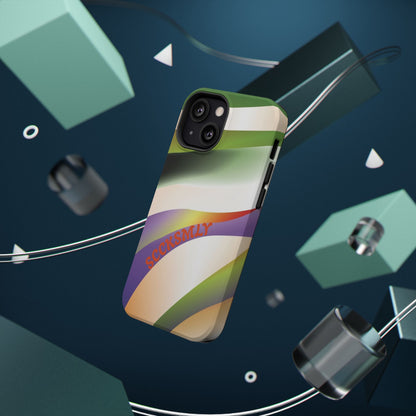 Green Waves Phone Case for Apple
