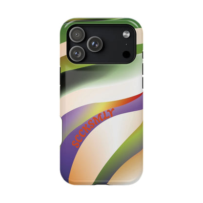 Green Waves Phone Case for Apple