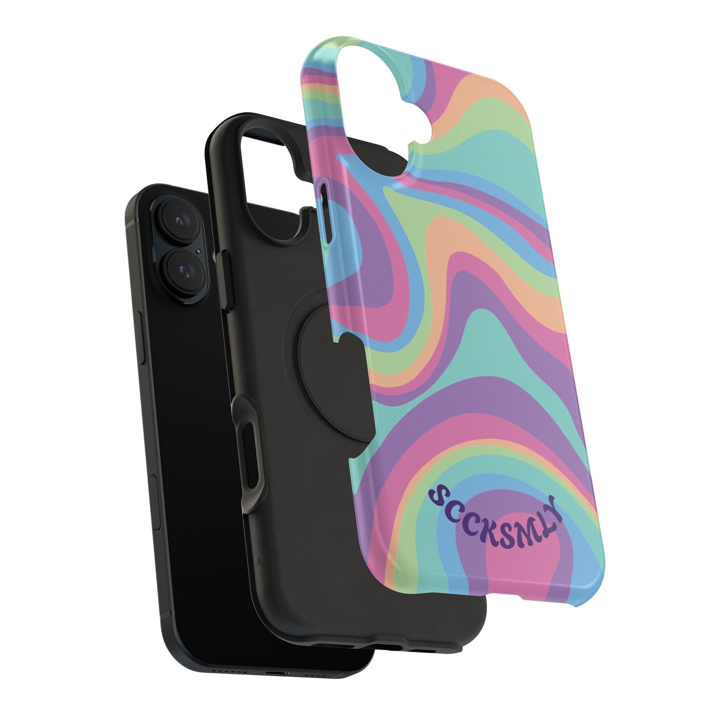 Pastel Swirl Phone Case for Apple