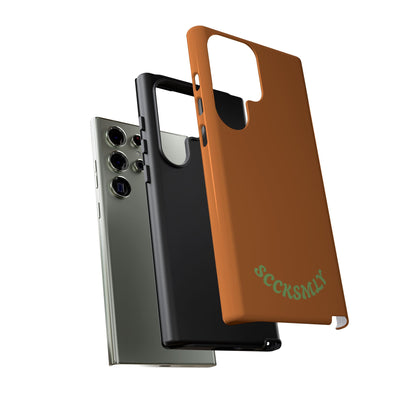 SOLID Terracotta Coal Tough Case for Samsung
