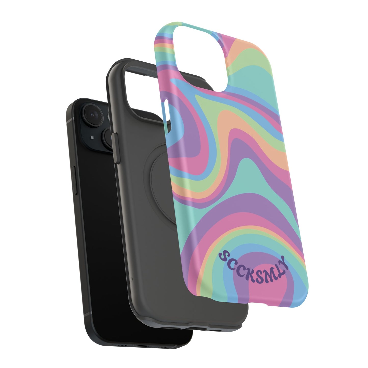 Pastel Swirl Phone Case for Apple