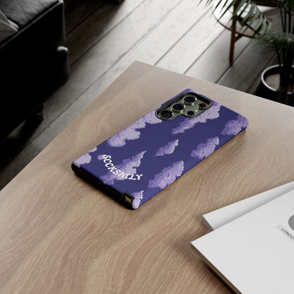 Lilac Pixel Cloud Tough Phone Case for Samsung