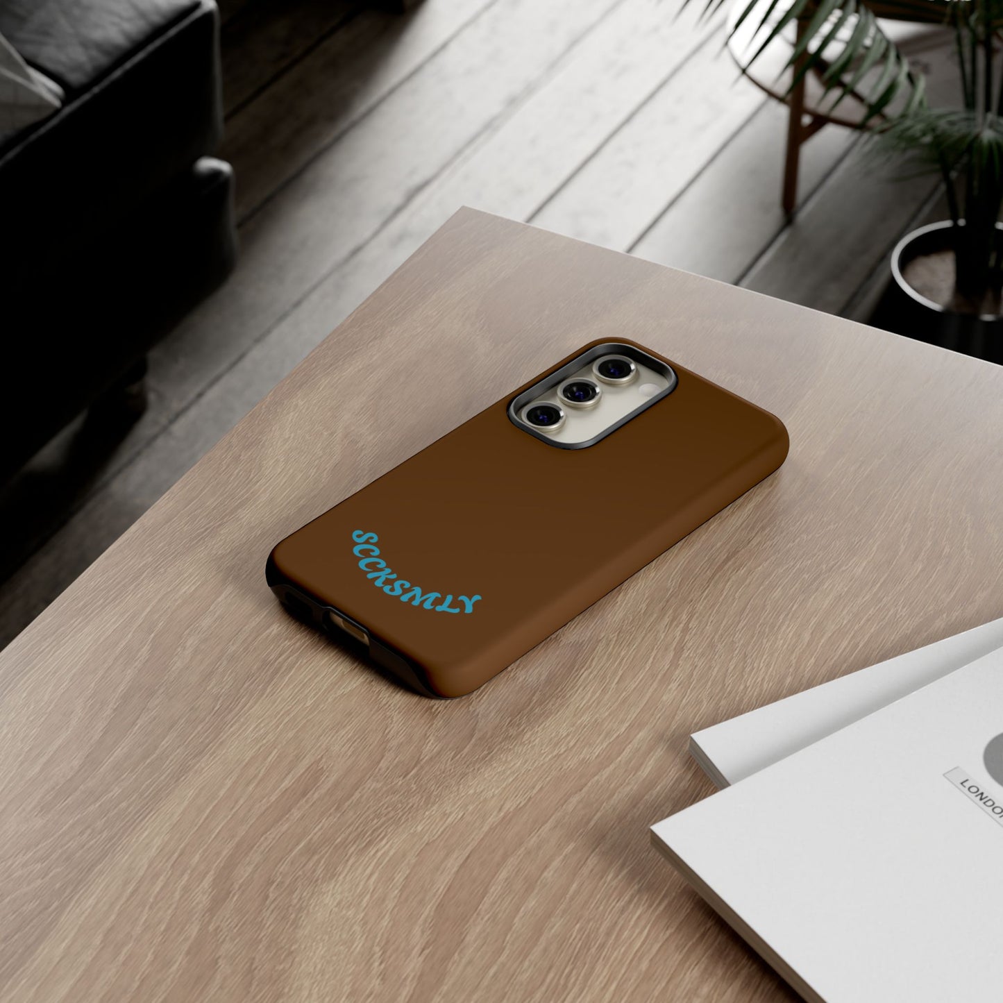 SOLID Chocolate Coco Tough Case for Samsung