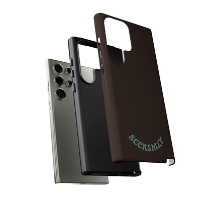 SOLID Espresso Mint Tough Phone Case for Samsung