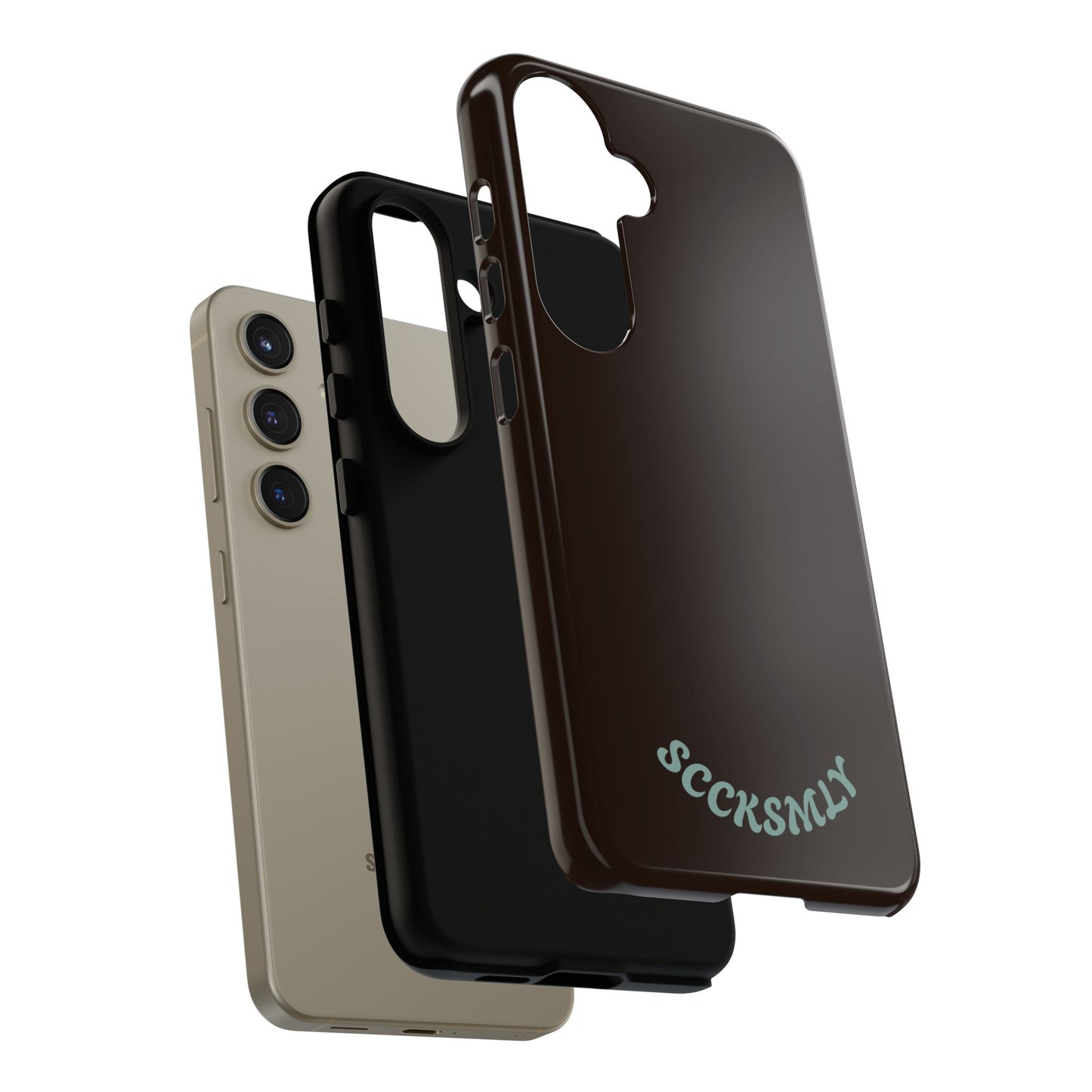 SOLID Espresso Mint Tough Phone Case for Samsung