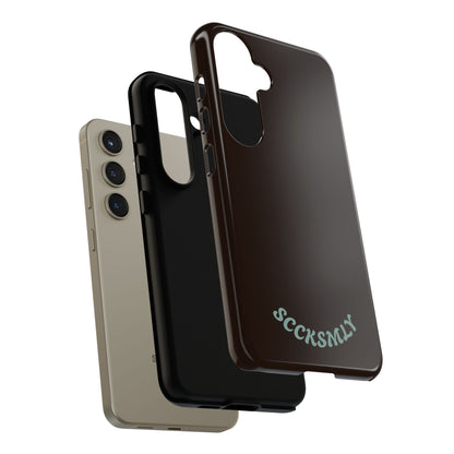 SOLID Espresso Mint Tough Phone Case for Samsung