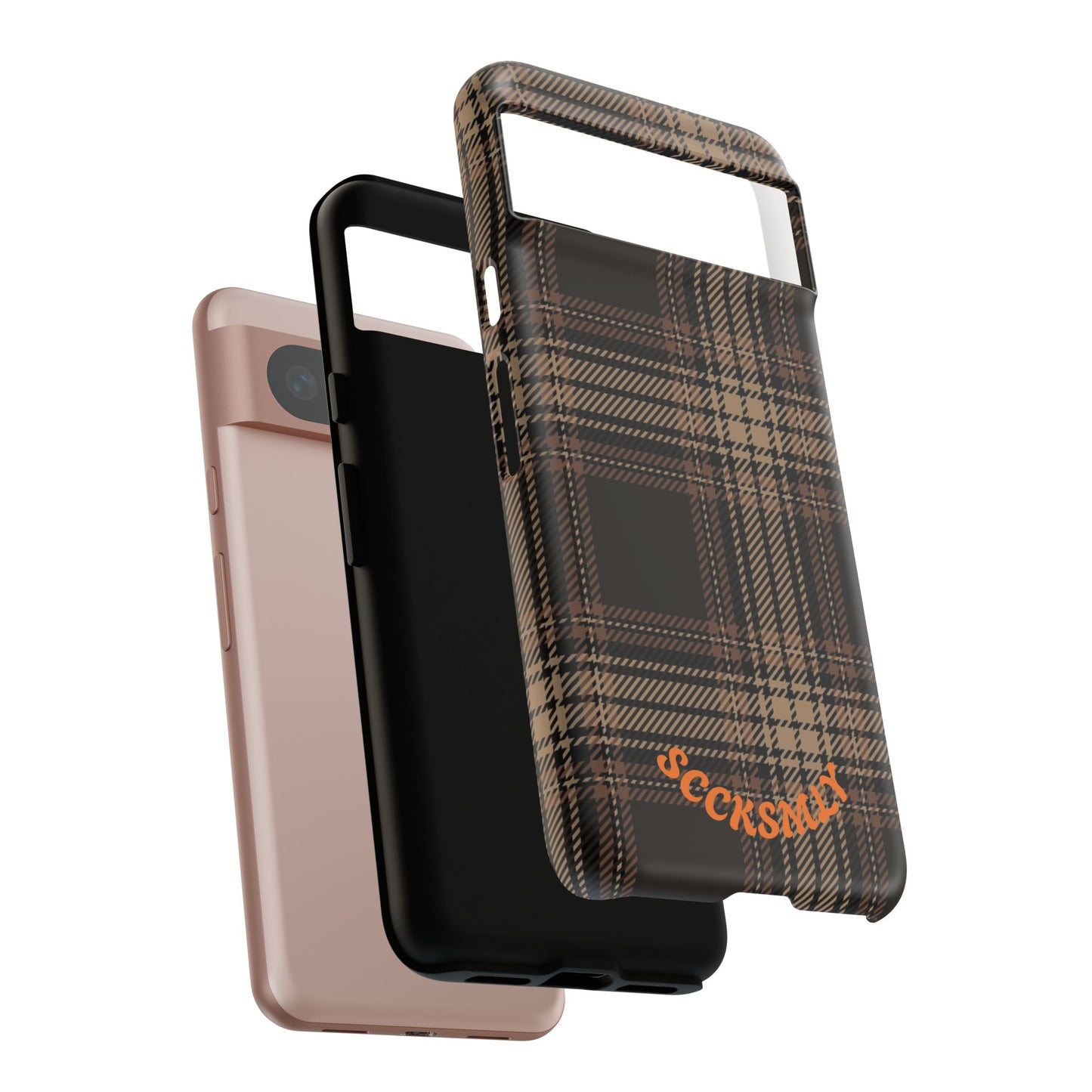 Brown Bread Plaid Tough Phone Case for Google Pixel