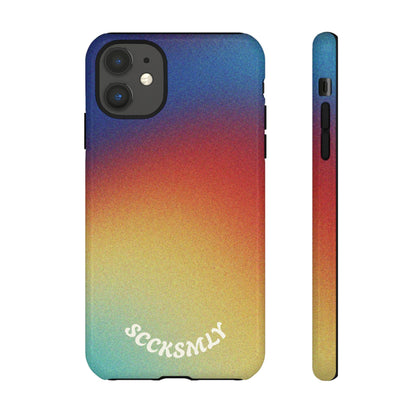 Faded Sunset Aura Tough Phone Case for Apple