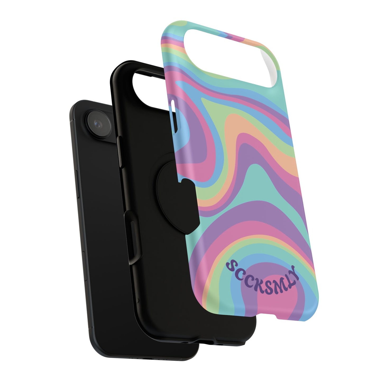 Pastel Swirl Phone Case for Apple