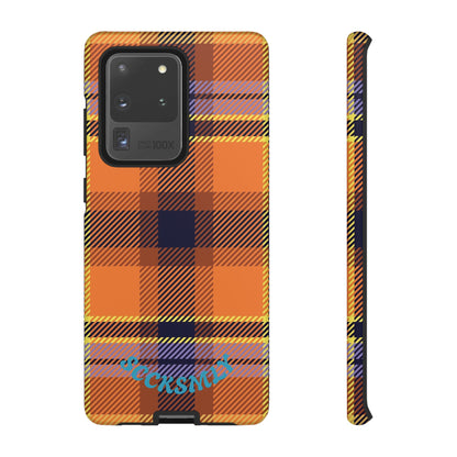 Orange Sickle Plaid Phone Case for Samsung