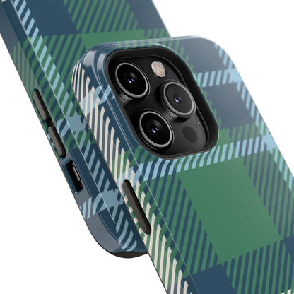 Earth and Sky Plaid Phone Case for Apple