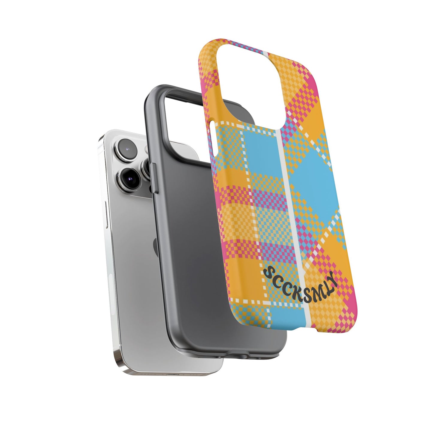Pattern Punch Phone Case for Apple