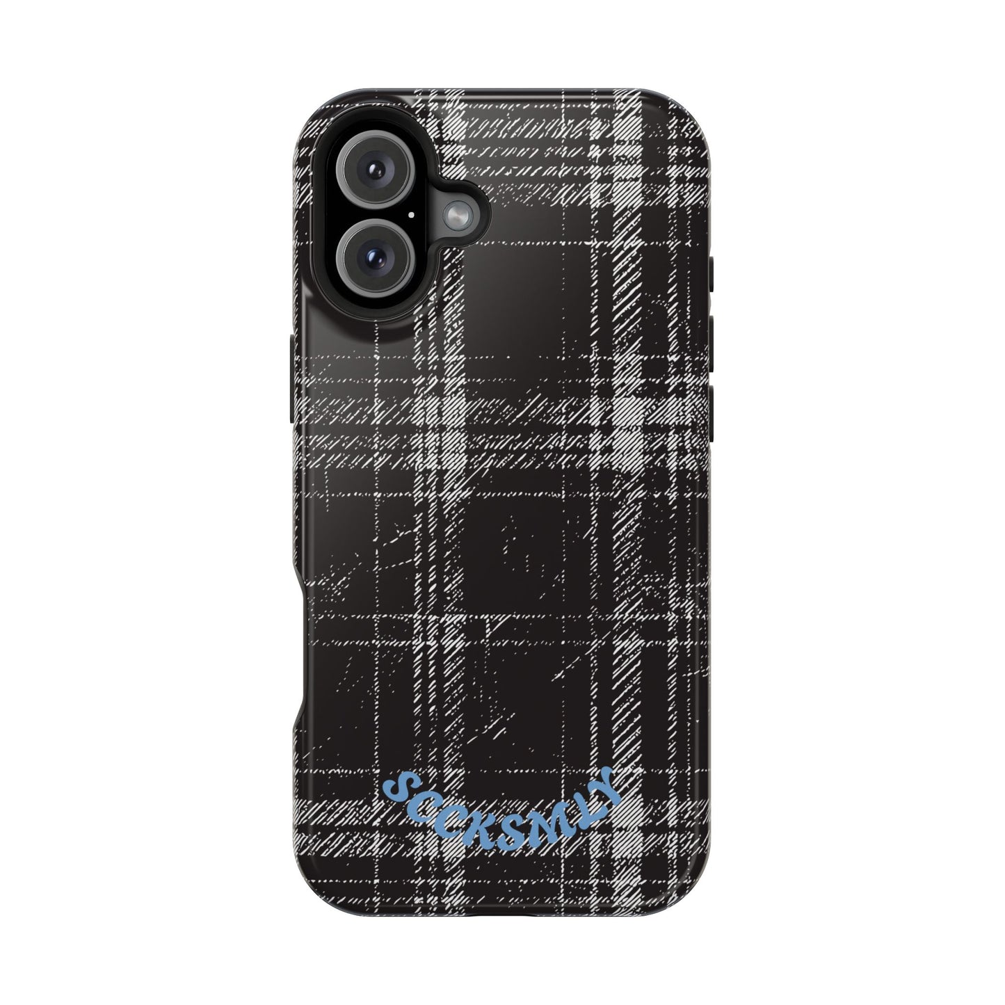 Smoky Grungy Plaid Phone Case for Apple