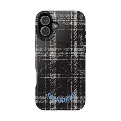 Smoky Grungy Plaid Phone Case for Apple