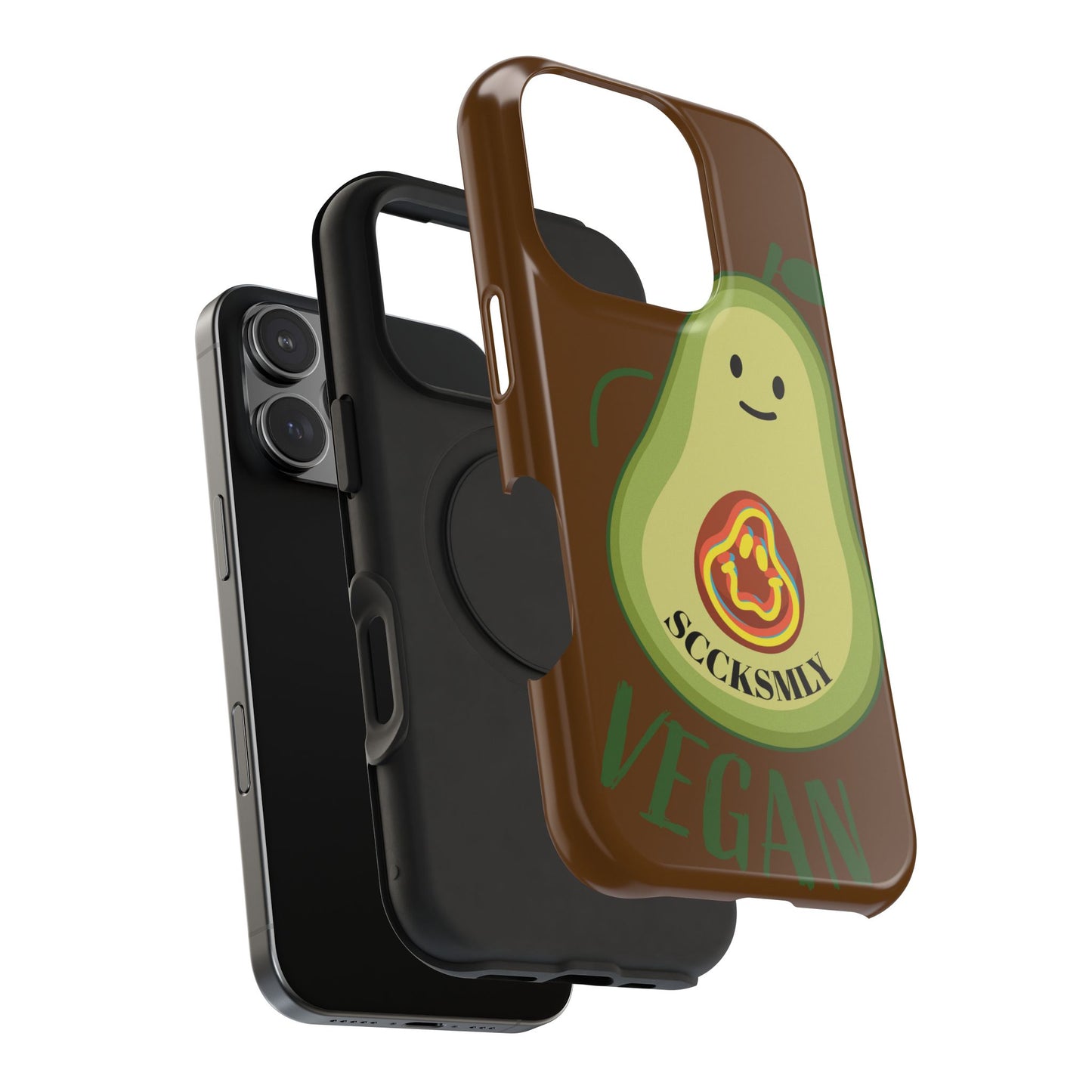 Playful Vegan Avocado Tough Phone Case Apple