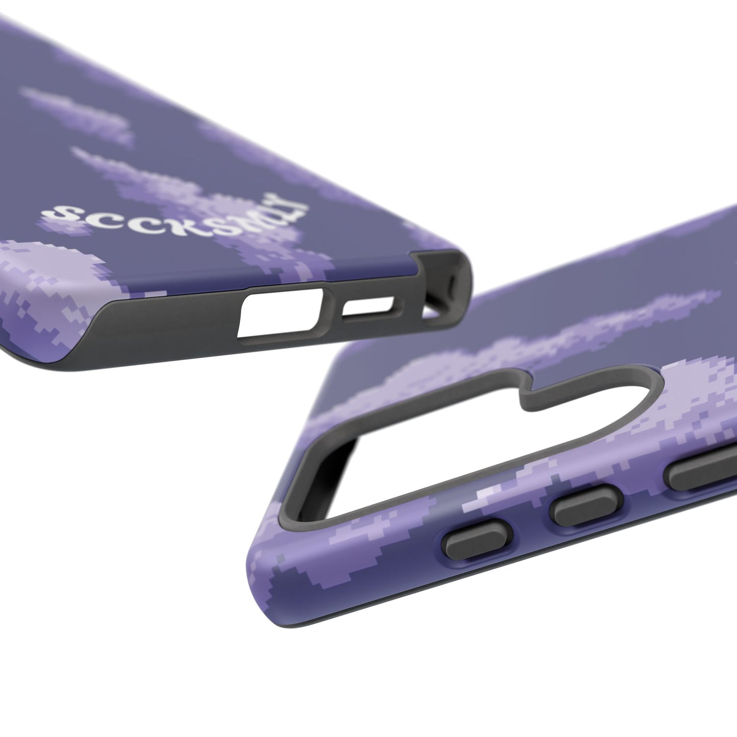 Lilac Pixel Cloud Tough Phone Case for Samsung