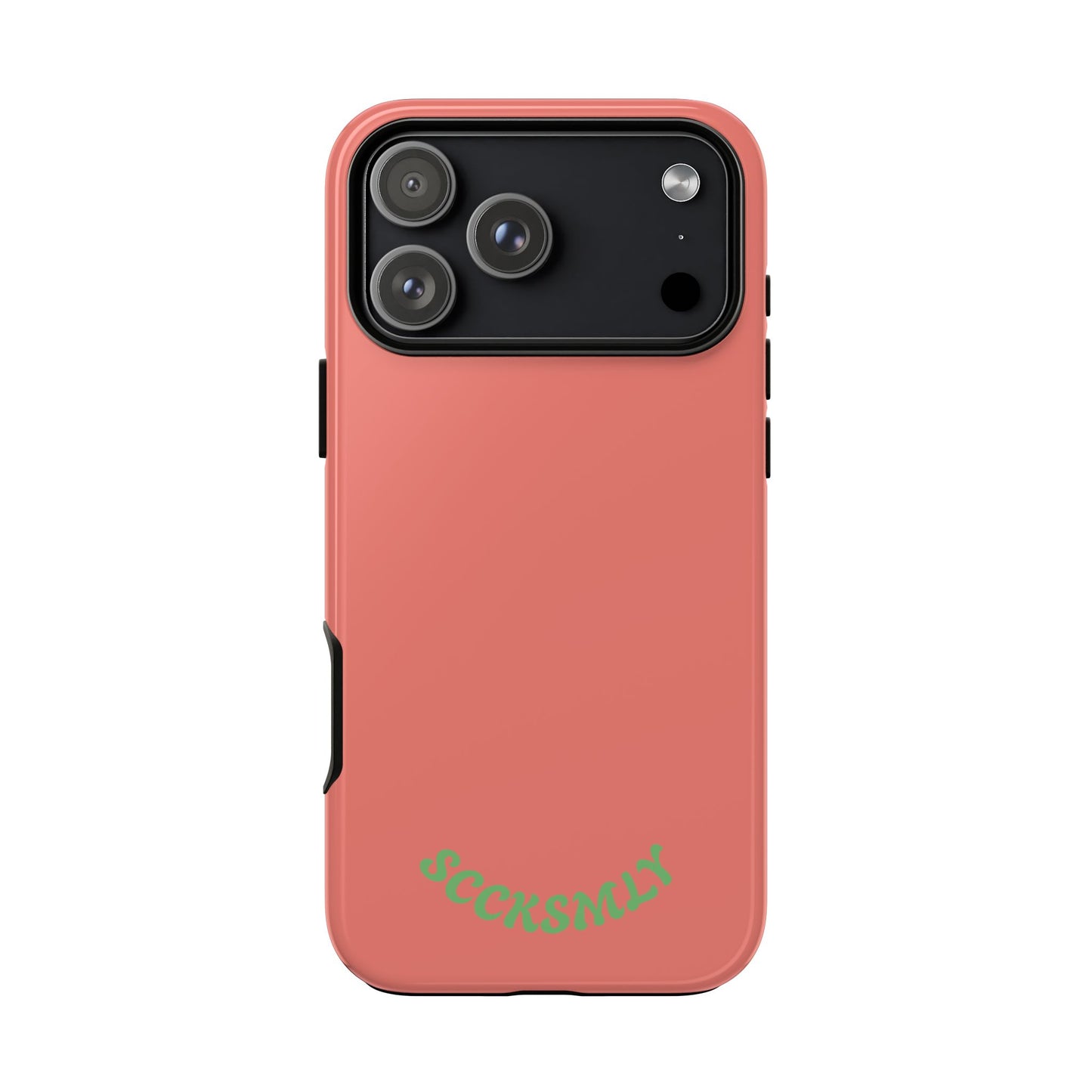 SOLID Guava Melon Wave Tough Phone Case for Apple