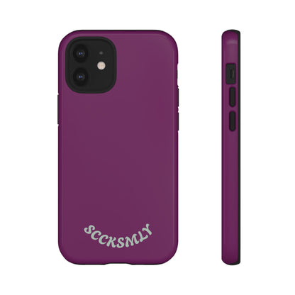 SOLID Amethyst Matte Tough Phone Case for Apple